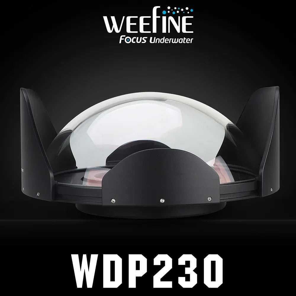 Weefine WDP230 230mm Optical Fisheye Glass Dome Port Scuba Diving Underwater Photography