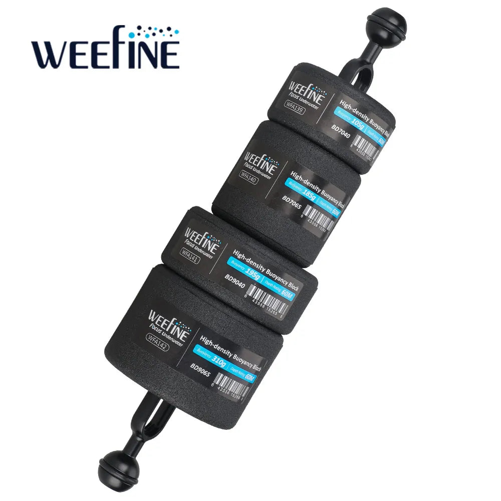 Weefine High-Density Buoyancy Block Underwater Camera Ultra Light Buoyancy Float Kit for Scuba Diving Underwater Photography