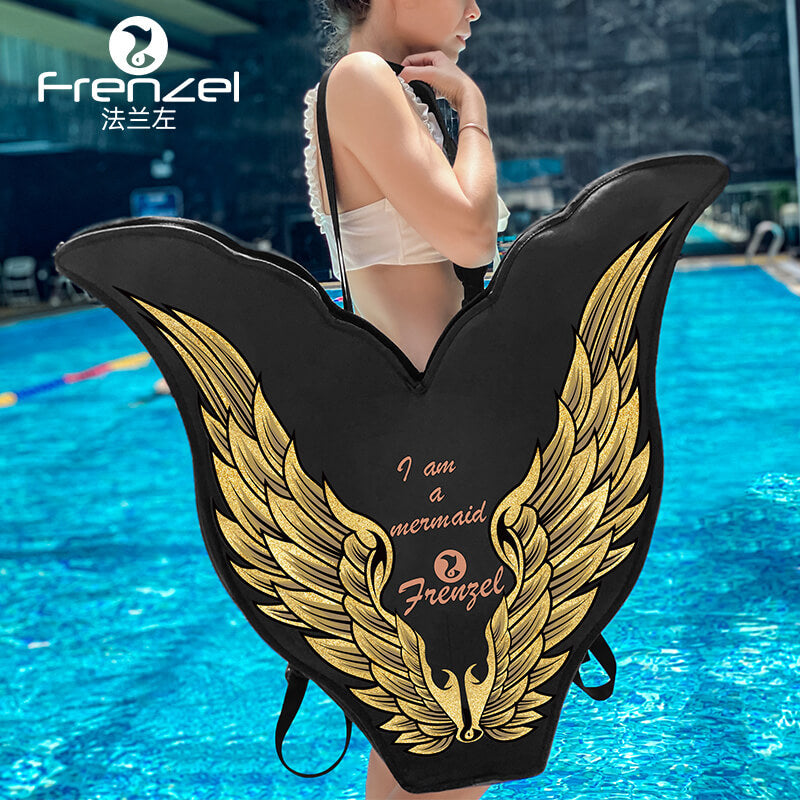 Foldable Freediving Mermaid Tail Bag Mermaid Monofins Backpack Mahina Mermaid Flipper Carrying Bag