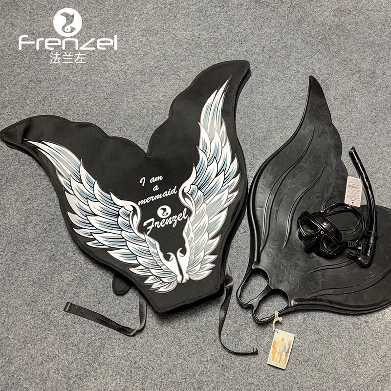 Foldable Freediving Mermaid Tail Bag Mermaid Monofins Backpack Mahina Mermaid Flipper Carrying Bag