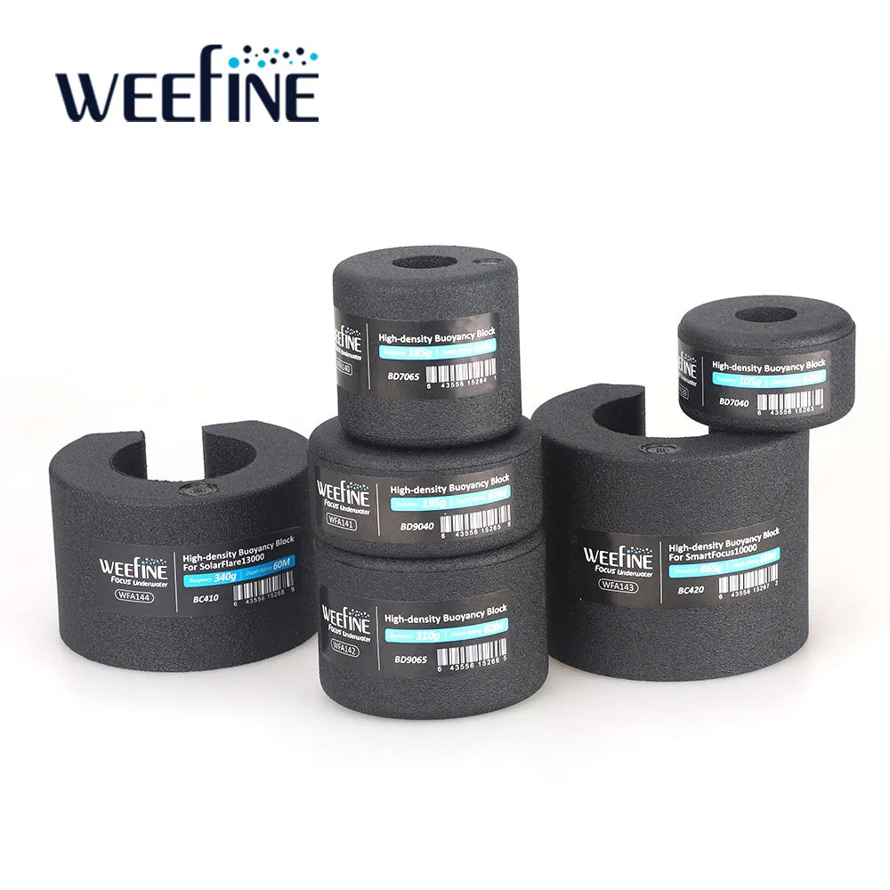 Weefine High-Density Buoyancy Block Underwater Camera Ultra Light Buoyancy Float Kit for Scuba Diving Underwater Photography