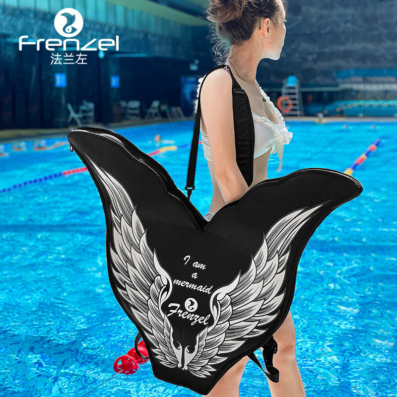 Foldable Freediving Mermaid Tail Bag Mermaid Monofins Backpack Mahina Mermaid Flipper Carrying Bag