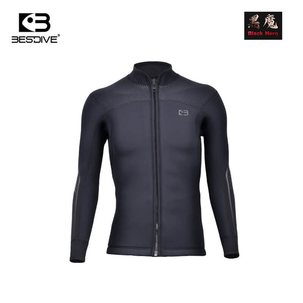 BESTDIVE PHANTOM FRONT-ZIPPER Mサイズ Bestdive Black Hero 2.5mm 3.5mm 5mm 2-Piece Men's Wetsuit Zipper
