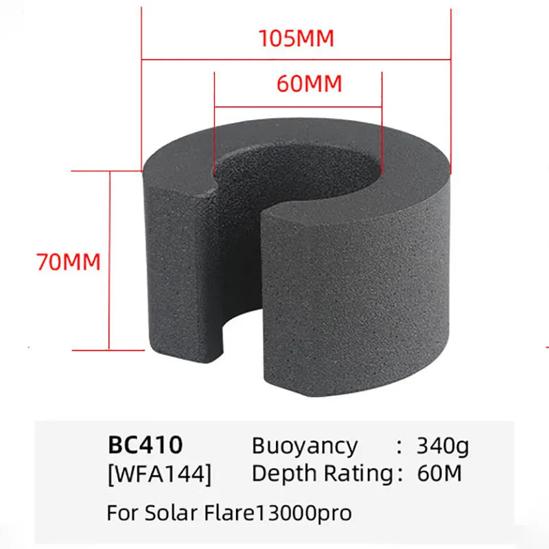 Weefine High-Density Buoyancy Block Underwater Camera Ultra Light Buoyancy Float Kit for Scuba Diving Underwater Photography