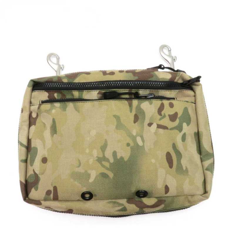 Sidemount Storage Pocket with 2 pcs of SS316 Double Ended Snap Hook