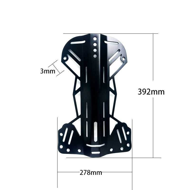 Scuba Diving Aluminum Backplate Light Weight Fit Donut Wing Backmount