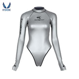 T-Back Spring Suit Women‘s Freediving Wetsuit 2mm Neoprene Long Sleeve Open-Back Bikini Bodysuit | SaveOcean