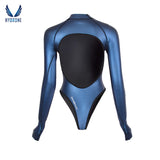 T-Back Spring Suit Women‘s Freediving Wetsuit 2mm Neoprene Long Sleeve Open-Back Bikini Bodysuit | SaveOcean