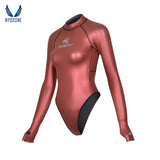 T-Back Spring Suit Women‘s Freediving Wetsuit 2mm Neoprene Long Sleeve Open-Back Bikini Bodysuit | SaveOcean