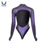 T-Back Spring Suit Women‘s Freediving Wetsuit 2mm Neoprene Long Sleeve Open-Back Bikini Bodysuit | SaveOcean