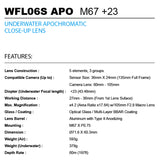 Weefine WFL06S Diving Equipment APO +23 Close-up Lens M67+23