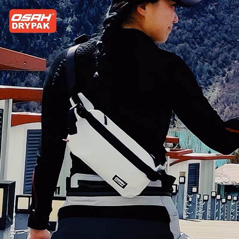 OSAH DRYPAK Waterproof Side Bag 2L Zipper Closure Waist Bag