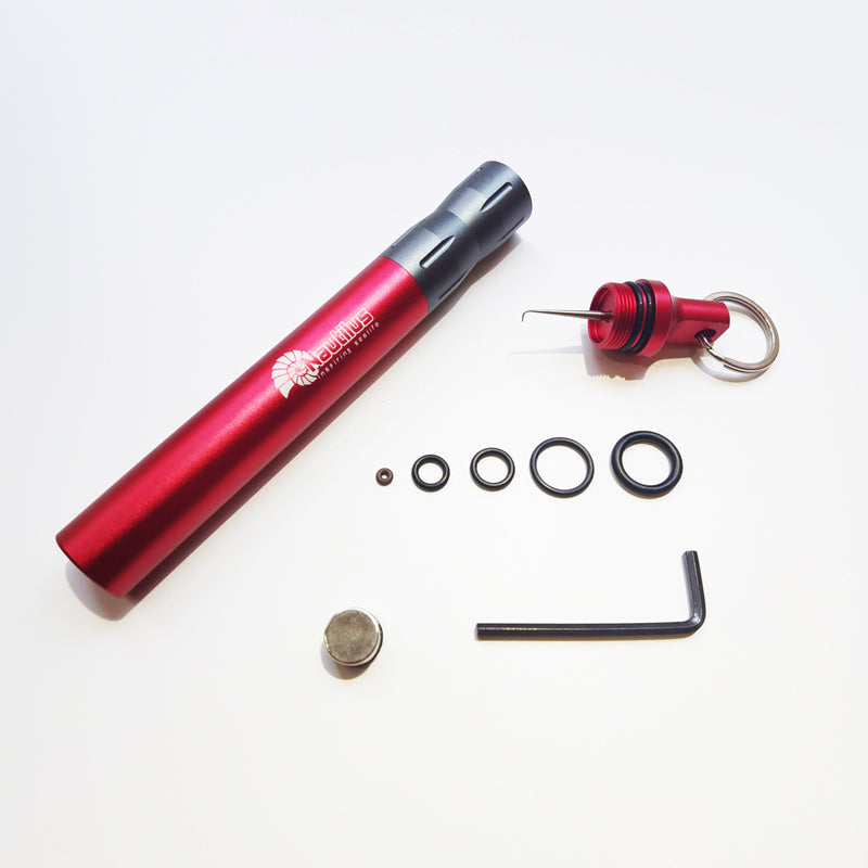 Scuba Diving Shaker with Detachable Magnet & O Rings Kits 5 Sizes Storage