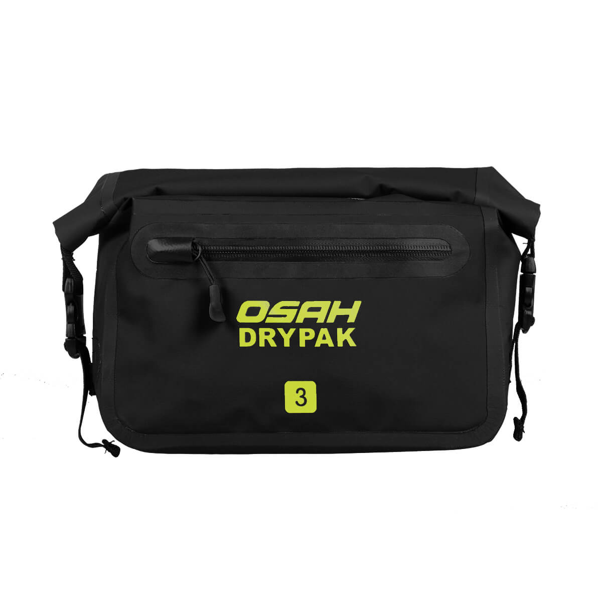 OSAH Waterproof Outdoor Waist Bag 3L Dry Water Resistant Heavy Duty Roll-Top Closure Cushioned Padded Panel Diving Surf Foating