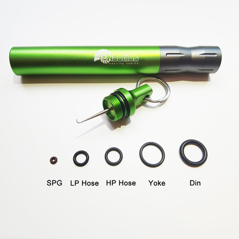 Scuba Diving Shaker with Detachable Magnet & O Rings Kits 5 Sizes Storage