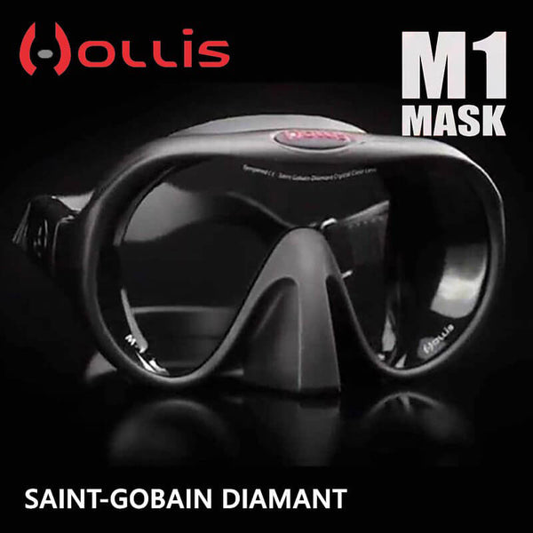 Dive Mask HOLLIS M-1 (M1) Mask - Black - 205.4500.07 - SCUBA