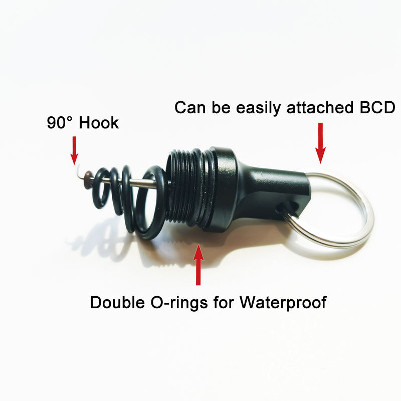 Scuba Diving Shaker with Detachable Magnet & O Rings Kits 5 Sizes Storage