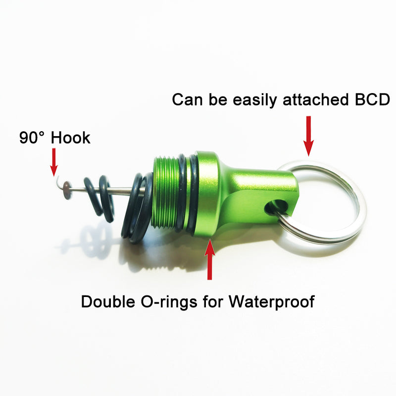 Scuba Diving Shaker with Detachable Magnet & O Rings Kits 5 Sizes Storage