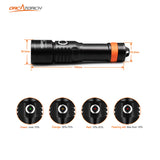 ORCATORCH D530V 1200-Lumen Scuba Diving Video Light 140 Degrees Super Wide Beam Angle Underwater Photography Light