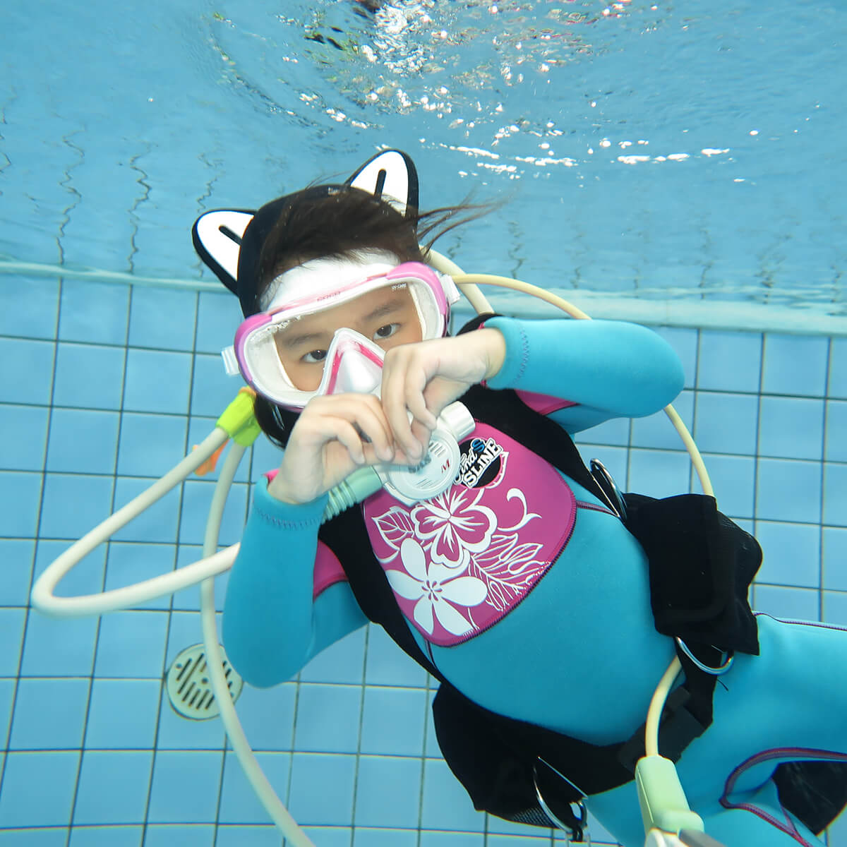 3mm Cartoon Cat Wetsuit Hood Kitty Scuba Diving Hood Surfing | HYDRONE