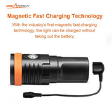 OrcaTorch D910V Scuba Diving Video Light 5000-Lumen Underwater Photography Flashlight with 120 Degree Wide Angle Beam