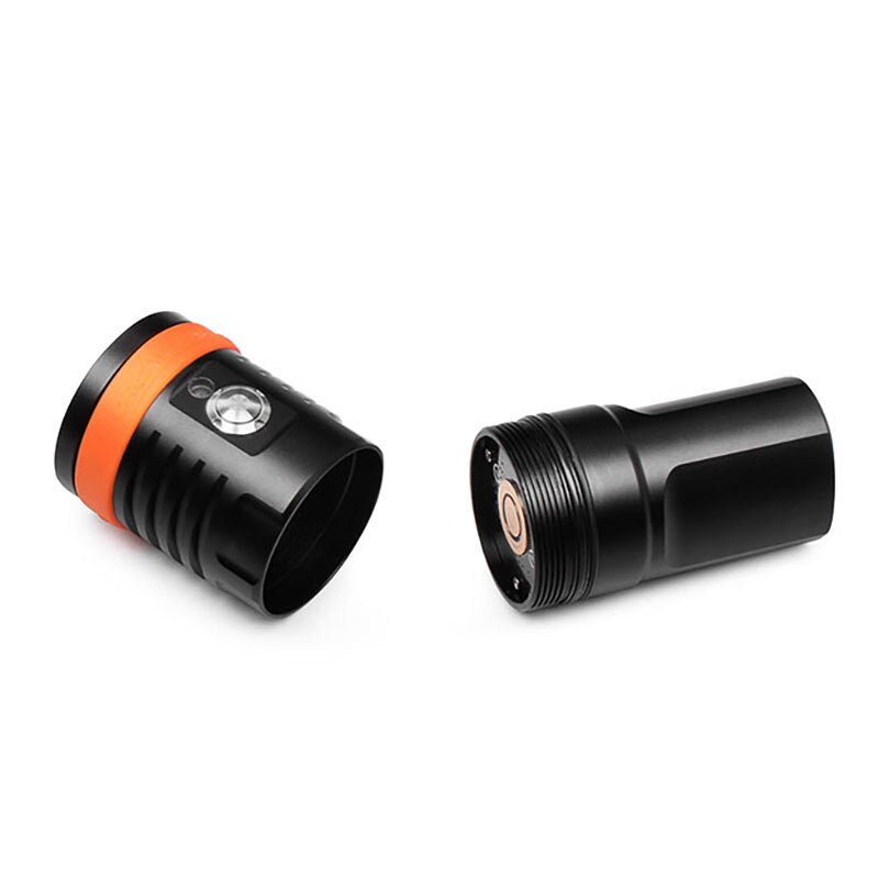 OrcaTorch D910V Scuba Diving Video Light 5000-Lumen Underwater Photography Flashlight with 120 Degree Wide Angle Beam