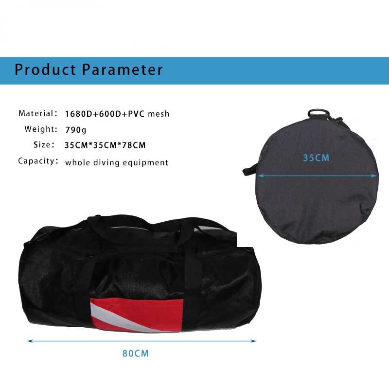 Scuba Diving Equipment Mesh Duffel Bag Huge Volume Gear Mesh Duffel Bag