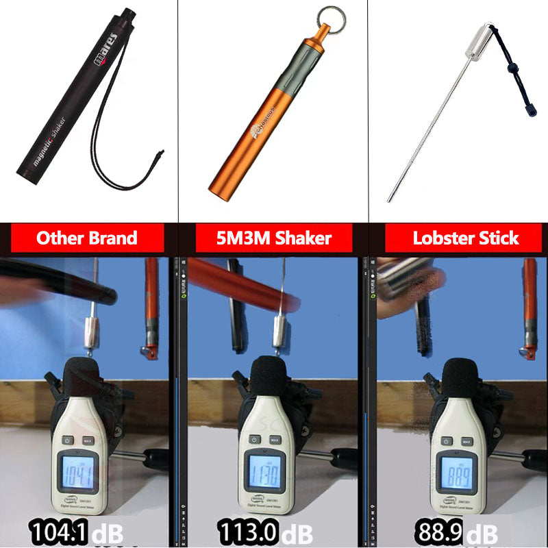 Scuba Diving Shaker with Detachable Magnet & O Rings Kits 5 Sizes Storage