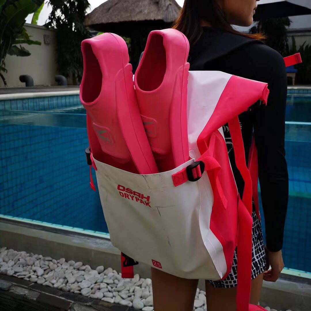 OSAH Waterproof Outdoor 25L Backpack Dry Bag Water Resistant Heavy Duty Roll-Top Closure Cushioned Padded Panel