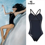 Women‘s Halter Sleeveless Wetsuit 1.5mm One Piece Bikini Swimsuit | SaveOcean
