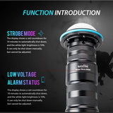 WEEFINE WF075 Solar Flare 25000-Lumen Video Light Strobe Underwater Photography