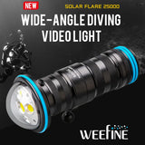WEEFINE WF075 Solar Flare 25000-Lumen Video Light Strobe Underwater Photography