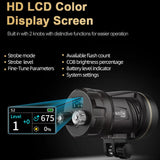 Weefine WFS09 Ring Strobe & 3000-Lumen Video Light Scuba Diving Waterproof Flash Underwater Photography Video Lamp