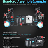 Weefine WFH07X Universal Phones Smart Housing (iPhone and Android) Scuba Diving Underwater Photography Cellphone Case
