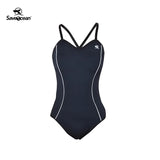 Women‘s Halter Sleeveless Wetsuit 1.5mm One Piece Bikini Swimsuit | SaveOcean