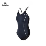 Women‘s Halter Sleeveless Wetsuit 1.5mm One Piece Bikini Swimsuit | SaveOcean