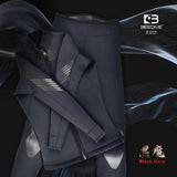 Bestdive Black Hero 2.5mm 3.5mm 5mm 2-Piece Women's Wetsuit Zipper Jacket & High Waisted Pants Yamamoto Neoprene