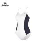 Women‘s Halter Sleeveless Wetsuit 1.5mm One Piece Bikini Swimsuit | SaveOcean