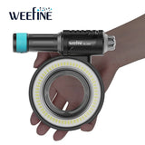 Weefine WF108 Ring Light 1500 Lumen for Olympus Tough TG7/6/5 Camera Scuba Diving Underwater Photography
