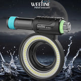 Weefine WF108 Ring Light 1500 Lumen for Olympus Tough TG7/6/5 Camera Scuba Diving Underwater Photography