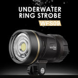 Weefine WFS09 Ring Strobe & 3000-Lumen Video Light Scuba Diving Waterproof Flash Underwater Photography Video Lamp