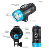 Weefine WF106 Smart Focus 5000 V2 Video Light with LED Flash Function for Scuba Diving Underwater Photography