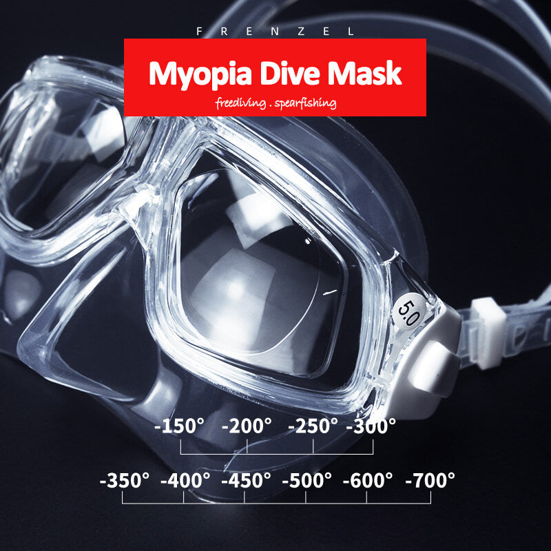 Nearsighted Diving Mask Anti-Fog Dive Goggles with Myopia Lens for  Shortsighted Adult Youth Freediving – HYDRONE DIVING