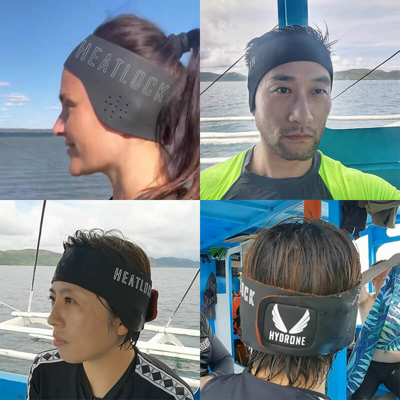 2mm Neoprene Heatlock Headband Ear Protection Cover Keep Warm Head Band for Men & Women Scuba Diving Surfing Snorkeling Swimming