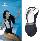 Women‘s Sleeveless Wetsuit 1.5mm Deep V & Backless Swimsuit | SaveOcean