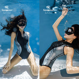 Women‘s Sleeveless Wetsuit 2mm Neoprene Front Zipper Bikini Bodysuit | SaveOcean