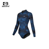 Bestdive 2/3mm Starry Sky Women's Bikini Wetsuit Front Zipper Bodysuit