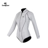 SaveOcean 2mm Starlight Front-Zipper Bikini Wetsuit Long-Sleeve Women's Suit