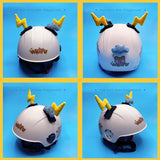 Cartoon Helmet Accessories Cute Helmet Ears Horns Decoration for Kids and Adults Snowboarding, Skiing, Biking, Cycling, Skating