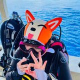 3mm Fox Wetsuit Hood Cartoon Dog Scuba Diving Hood Puppy Surfing Cap | HYDRONE